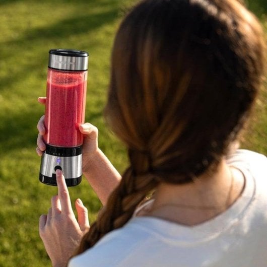 Licuadora Cecotec WanderlustMix USB Portátil 126W 400ml 4 Lâminas Titânio