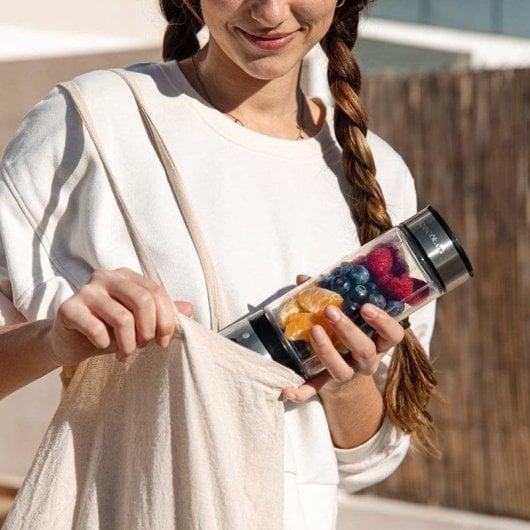 Licuadora Cecotec WanderlustMix USB Portátil 126W 400ml 4 Lâminas Titânio