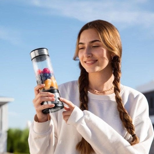 Licuadora Cecotec WanderlustMix USB Portátil 126W 400ml 4 Lâminas Titânio