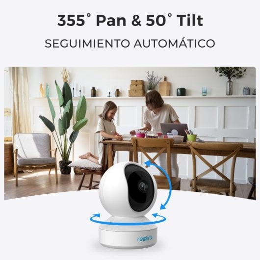 Reolink E Series E330 Câmara de Segurança WiFi IP Exterior e Interior SuperHD 2K 355º Visão Noturna
