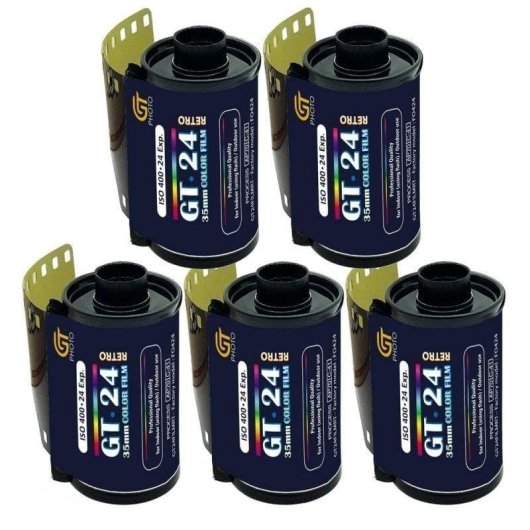 Pellicule GT Photo GT24FILM 35mm ISO 200 couleur 24 poses pack 5