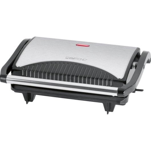 Kontaktgrill Clatronic MG 3519 Antihaft 700 W Edelstahl Schwarz Silber
