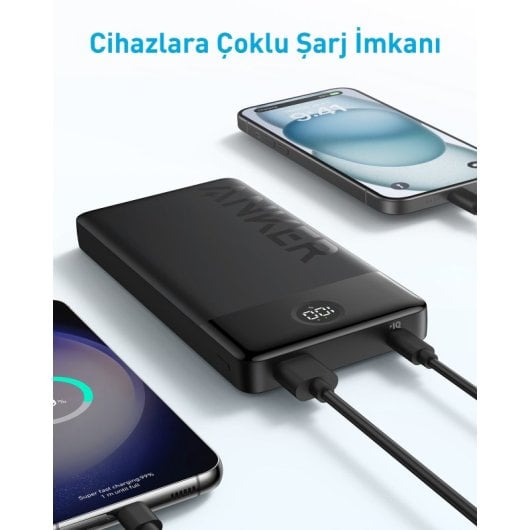 Anker PowerCore Power Bank 15W 20000mAh 1xUSB-C 1xUSB Negra Reacondicionado