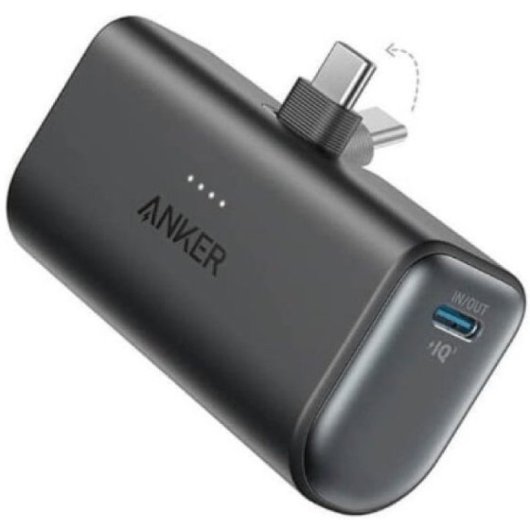 Anker Nano Power Bank 22.5W 5000mAh con Conector Macho USB-C Incluido Negro