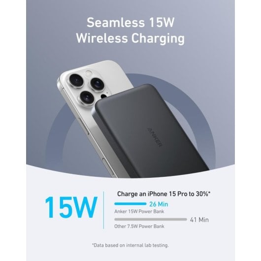 Anker MagGo Powerbank 10000mAh Magnética Qi2 Ultra Slim Preto