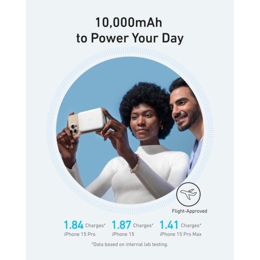 Anker MagGo Powerbank 10000mAh Magnética Qi2 Ultra Slim Branco