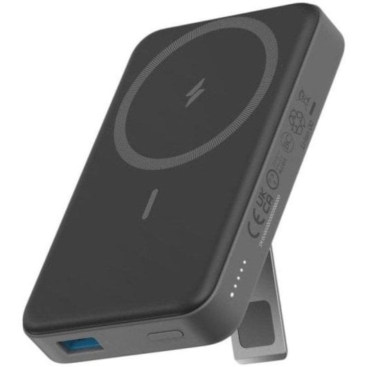 Bateria externa Anker 633 10000mAh Carga Sem Fios 15W USB-C 27W MagSafe Preta