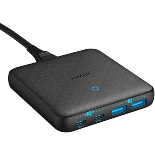 Anker PowerPort Atom III Dispositivo de Carga Multi-Carregador 65W Preto