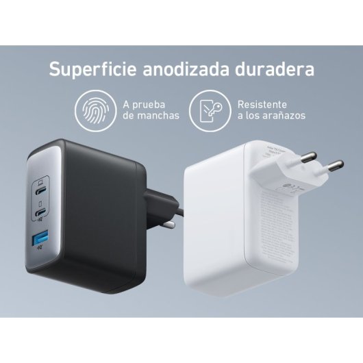 Anker Cargador de Pared 2xUSB-C 1xUSB 100W Negro