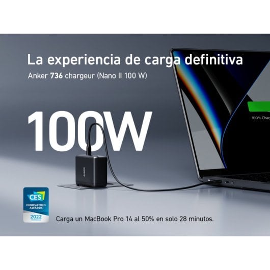 Anker Cargador de Pared 2xUSB-C 1xUSB 100W Negro