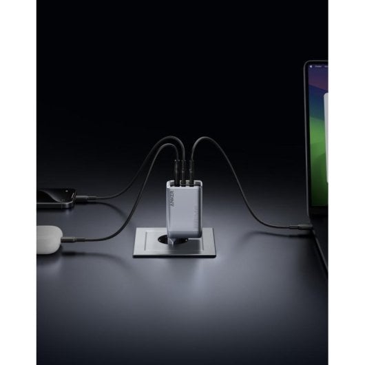 Chargeur Anker Prime GaN 100W 3 Ports USB-C/USB Gris