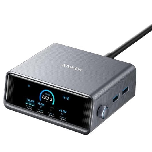 Anker Prime Estación de Carga 6 Puertos GaNPrime 250W