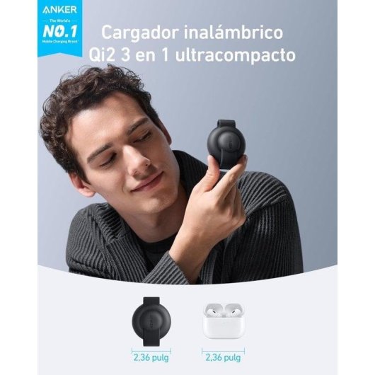 Station de Charge Sans Fil 3 en 1 Anker MagGo Qi2 15W