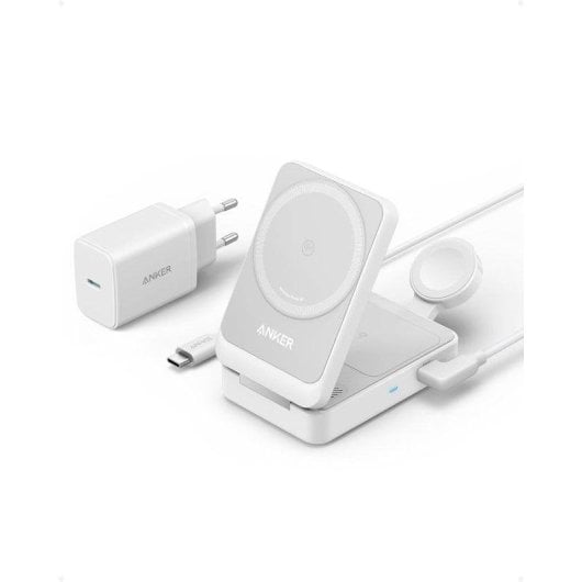 Chargeur sans fil Anker MagGo 3 en 1 Qi2 15 W