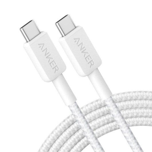 USB-C Kabel Anker 322 60W Nylon 1,8m Weiß