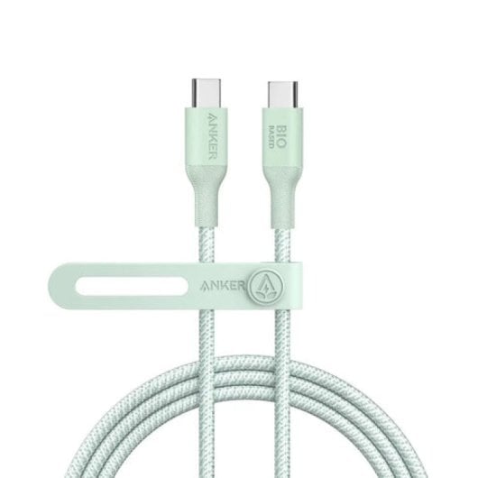 Cavo Anker 544 da USB-C a USB-C (1,8 m, 140 W, bio-nylon, verde)
