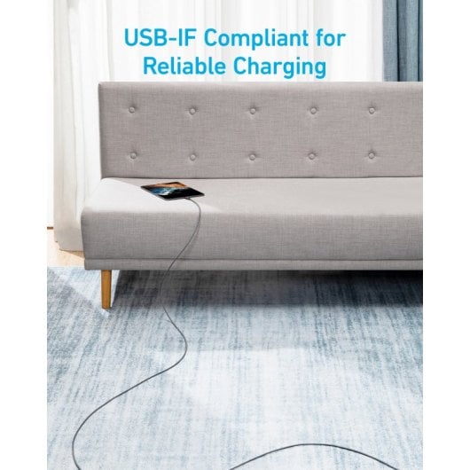 Anker Cable USB-C a USB-C Nylon 3m 60W Negro