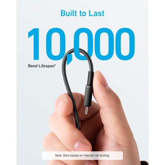 Anker Cable USB-C a USB-C Nylon 3m 60W Negro