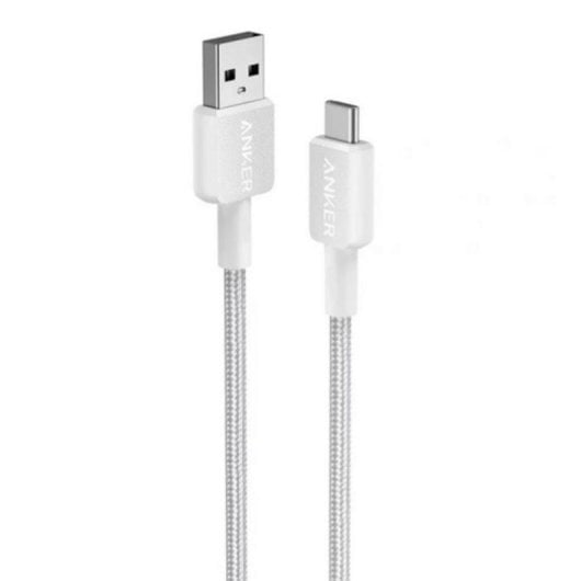 Anker Cable de Nylon Trenzado de USB-A a USB-C 0.9m Blanco
