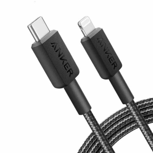Cabo Anker USB-C a Lightning 0.9m Nylon Preto