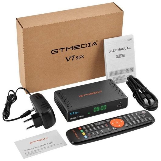GTMedia V7 S5X Descodificador Satélite DVB-S/S2/S2X FullHD 1080p