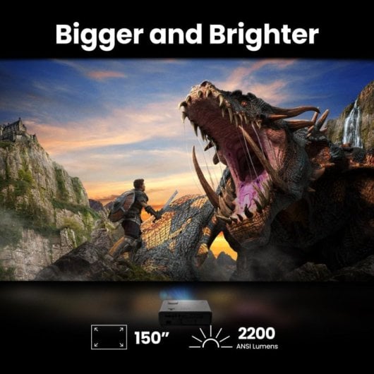 BenQ X500i Proyector de Tiro Gaming UltraHD 4K DLP ANSI 2200 Lúmenes con Android TV
