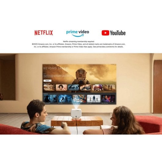 Yaber L2 Plus Projetor ANSI FullHD 1080p Dolby Audio Bluetooth/WiFi 700 Lúmenes