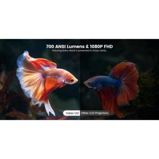 Projetor Yaber U12 FullHD 700 Lúmenes 160" LED LCD Smart TV Portátil