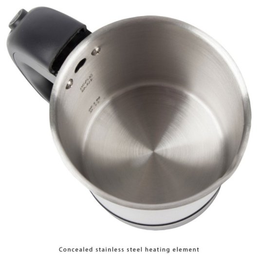 Bomann WKR 1162 CB Hervidor de Agua de Viaje 0,5L 1.00W Acero Inoxidable