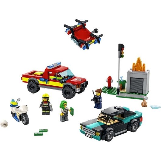 Lego City Persecución Policial Y de Bomberos