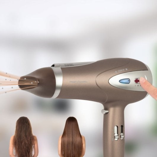 ProfiCare HTD 3113 BR Secador de Pelo Profesional con Difusor de Rizos 2.200W Dorado