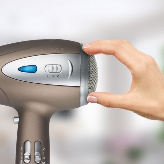 ProfiCare HTD 3113 BR Secador de Pelo Profesional con Difusor de Rizos 2.200W Dorado