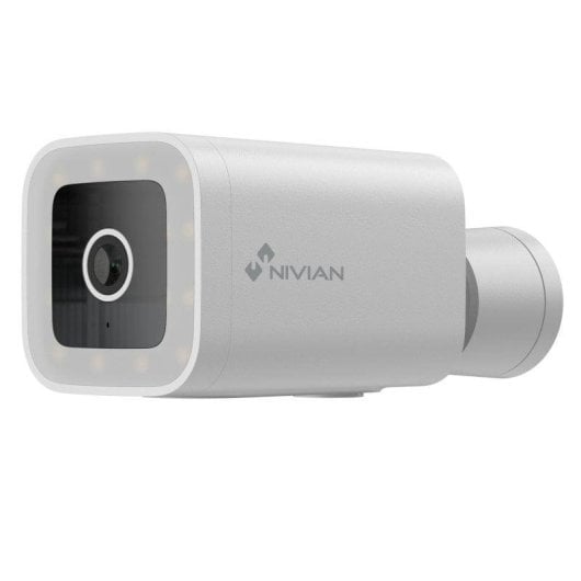 Caméra de surveillance Nivian NVS-IPC-03-L Quad HD Vision Nocturne Extérieure Contrôle Vocal Audio Bidirectionnel Détection IA