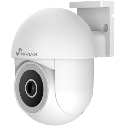 NIVIAN - Caméra PTZ WiFi 2,4 Ghz Half4K 2560x1440 | Vision nocturne couleur | Détection de mouvement et humaine | Compatible avec Alexa et Google Accueil | Contrôlez votre application