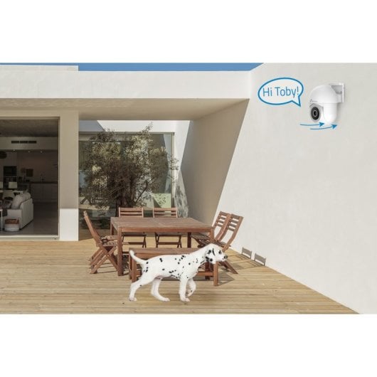 NIVIAN - Caméra PTZ WiFi 2,4 Ghz Half4K 2560x1440 | Vision nocturne couleur | Détection de mouvement et humaine | Compatible avec Alexa et Google Accueil | Contrôlez votre application