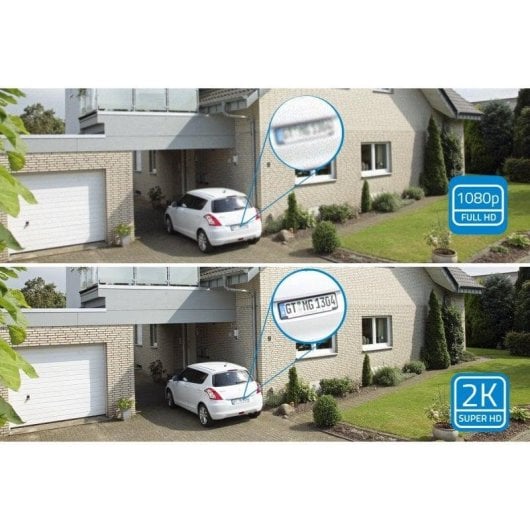 Caméra de surveillance Nivian NVS-IPC-0S4-L-MINI 2K Vision Nocturne Intérieur et Extérieur Détection IA Audio Bidirectionnel Contrôle Vocal