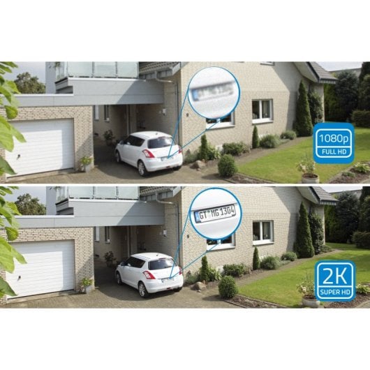 NIVIAN - Caméra PTZ WiFi 2,4 Ghz Half4K 2560x1440 | Vision nocturne couleur | Détection de mouvement et humaine | Compatible avec Alexa et Google Accueil | Contrôlez votre application