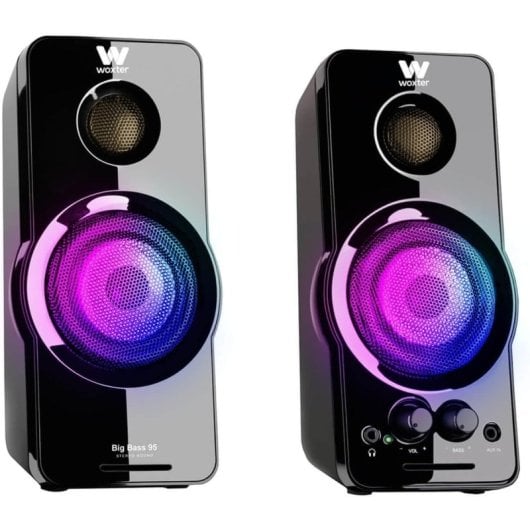 Woxter Big Bass 95 RGB Enceintes 2.0 20W Noir