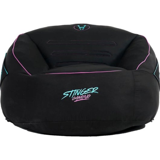?Woxter Stinger Gaming Puff Gamer Viscoelástica Negro y Azul
