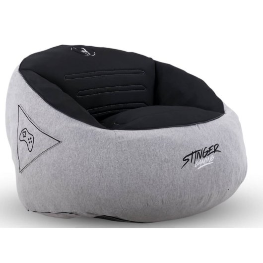 Woxter Stinger Gaming Puff Gamer Viskoelastisch Grau und Schwarz