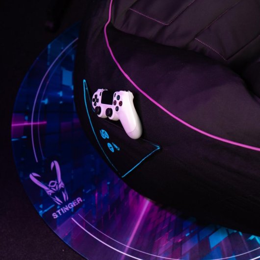 Woxter Stinger Gaming Puff Gamer Viskoelastisch Grau und Schwarz