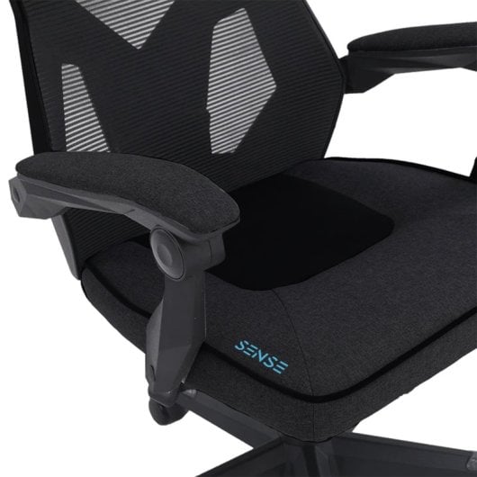 Woxter Stinger Station Sense Ergonomischer Gaming-Stuhl, schwarzer Stoff