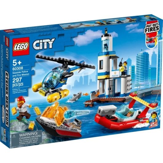 Lego City Misión de Policía Y Bomberos Junto al Mar