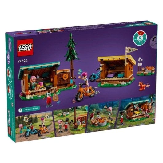 LEGO Friends Campamento de Aventura Cabañas Acogedoras 42624 437 pièces