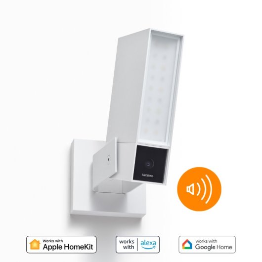 Netatmo Cámara Exterior Inteligente con Sirena 105dB FullHD WiFi Blanca