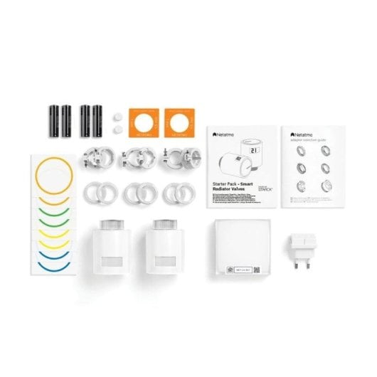 Têtes Thermostatiques Intelligentes Netatmo Starter Pack Sans fil pour Chauffage Radiateur