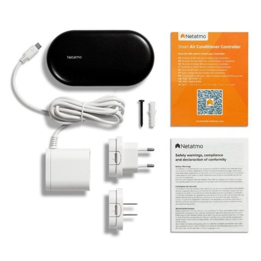 Commande de climatisation intelligente Netatmo Noir/Blanc