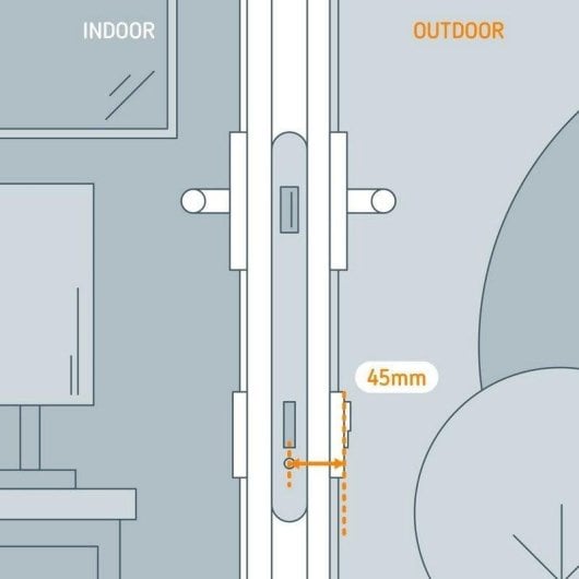 Serrure Intelligente Netatmo NDL-E45 Kit d'Extension 45mm pour épaisseur de porte