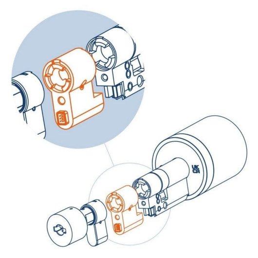 Serrure Intelligente Netatmo NDL-E50 Kit dextension pour porte de 50 mm