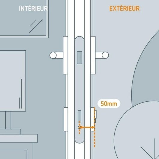 Serrure Intelligente Netatmo NDL-E50 Kit dextension pour porte de 50 mm